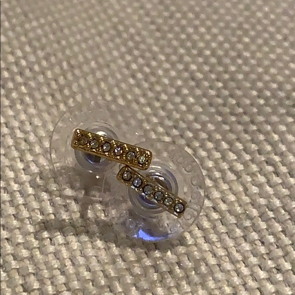 Stella & Dot Pave Bar Earrings
